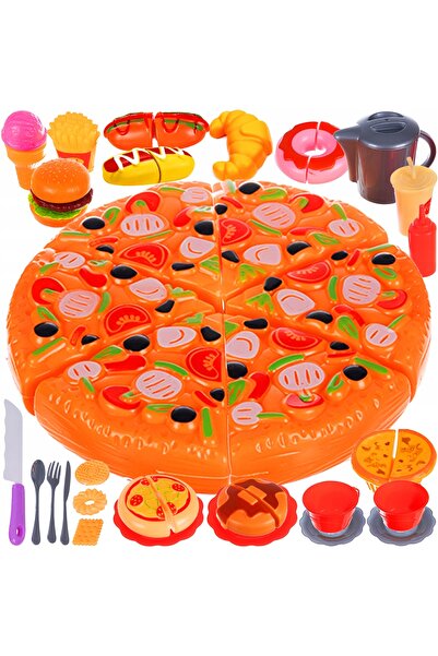 KRUZZEL Cuțit pentru pizza, Accesorii, Hot dog, Fast-food, Cartofi prăjiți, B...