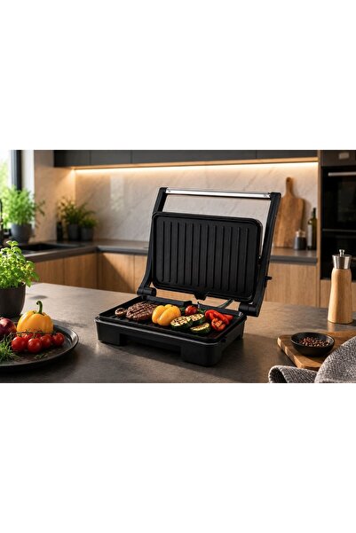 HOFFEN Grătar electric 800–1000 W pliabil