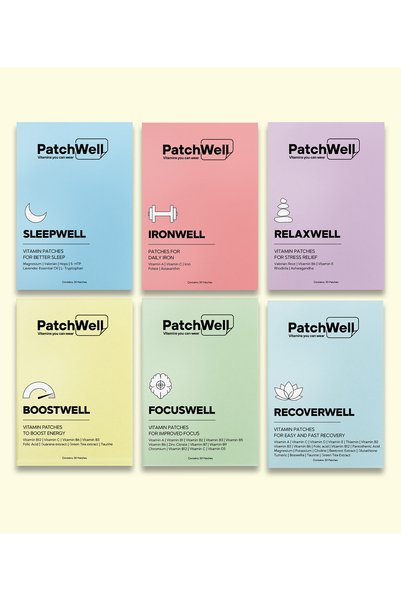 PatchWell Vitamins you can wear Complete Wellness Bundle - All-in-One Patch Pack