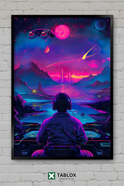 tablomaxtbx Gamer Creative World Creative World Player Art Διακοσμητικός πίνα...