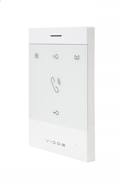 VİDOS Unifon Hands-free M110-U alb, control al două intrărilor