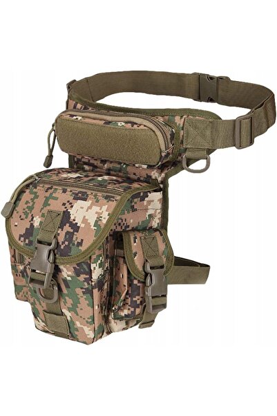 Nela-Styl BORSETĂ TACTICĂ MILITARĂ DE PICIOR ȘI DE TALIE, MĂRIME MARE