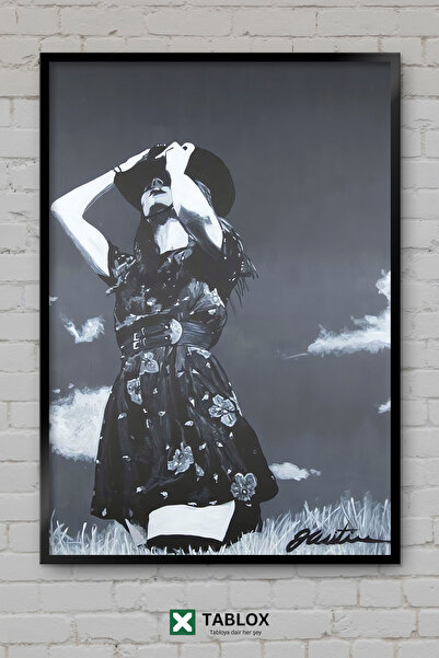 tablomaxtbx Femme Francaise Francuska žena Umjetnički poster Portret Uramljen...