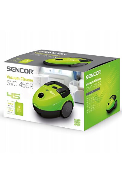 Sencor SVC 45GR 850W aspirator verde mic cu sac + sac