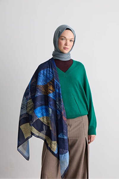 Modakaşmir Orbital Pattern Shoulder Shawl