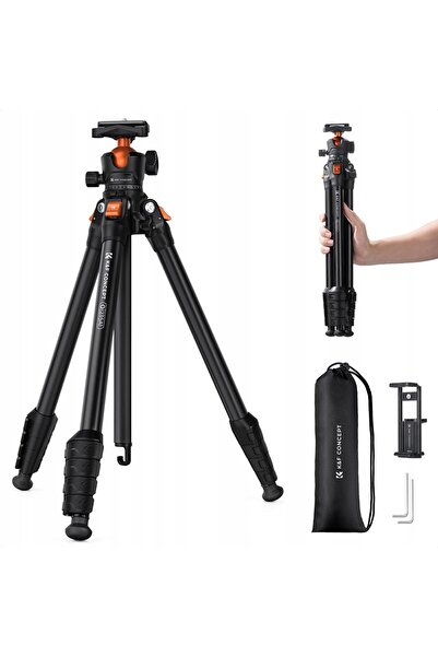 K&F CONCEPT 162cm KF09.161 Trepied foto cu suport pentru telefon