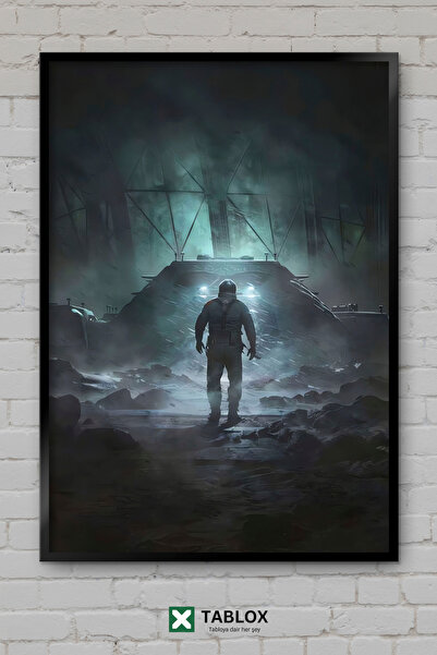 tablomaxtbx Fort Solis Game Science Fiction Art Διακόσμηση Τοίχου με Κορνίζα ...
