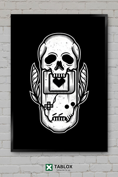 tablomaxtbx Game Over Death Tattoo Αφίσα Τέχνης Τατουάζ Διακόσμηση Τοίχου Κορ...