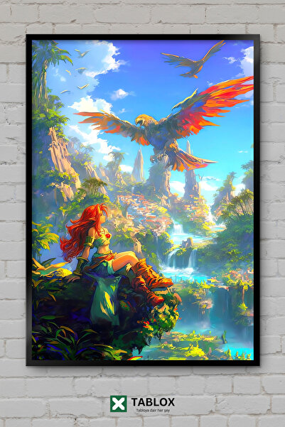 tablomaxtbx Fantasy Dream Αφίσα Τέχνης Φαντασίας Ονείρου Μαγεία Πλαισιωμένο Δ...