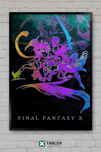 tablomaxtbx Αφίσα χαρακτήρων παιχνιδιών τέχνης Final Fantasy X Διακόσμηση τοί...