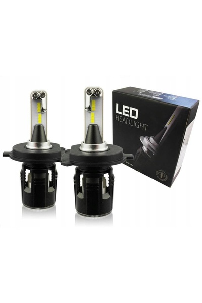 Interlook Becuri LED auto MINI H4 B6 CSP 48W 12V 24V CANBUS cu ventilator 2 buc.