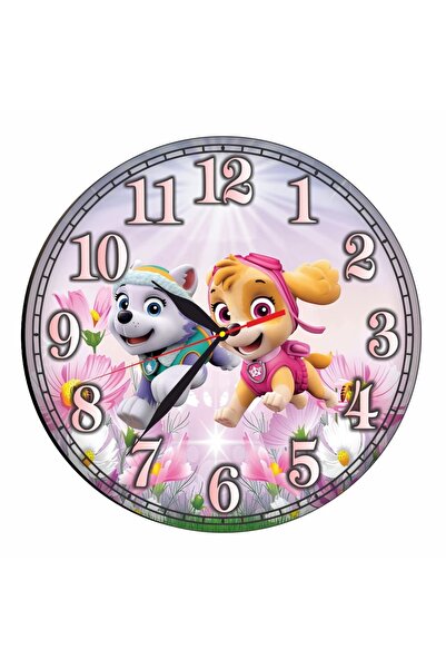 OEM Ceas Disney, Patrula Cățelușilor, din lemn, 30 cm, CSDUV105