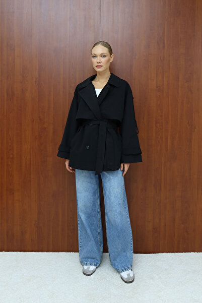 Melike Tatar Kısa Oversize Trench 12-70164-1