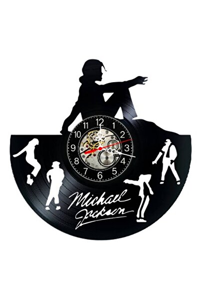 OEM Decorative wall clock made from vinyl record, Michael Jackson Dance Silho...