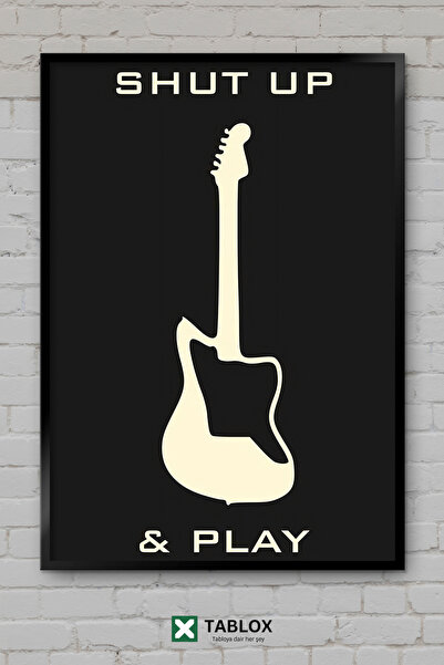 tablomaxtbx Fender Jazzmaster Κιθάρα Μουσικό Όργανο Ροκ Αφίσα με Κορνίζα Διακ...