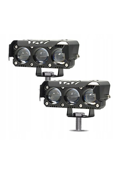 NO BRAND Lumină de lucru pentru motocicletă, halogen, LED Quad, lumini bicolo...