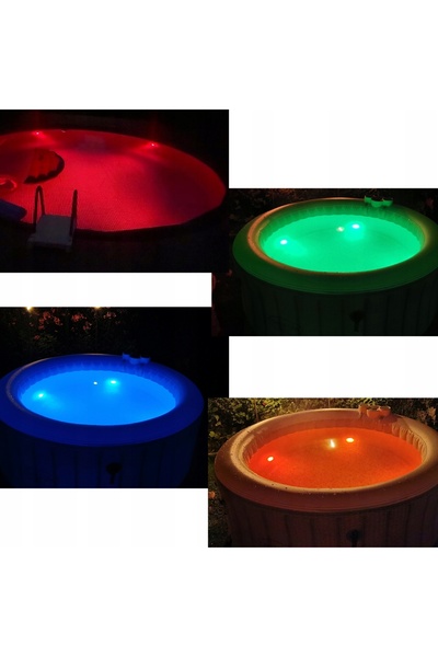 NO BRAND SET DE 4 LUMINI SUBACVATICE LED RGB CU TELECOMANDĂ PENTRU POOL ȘI IAZ