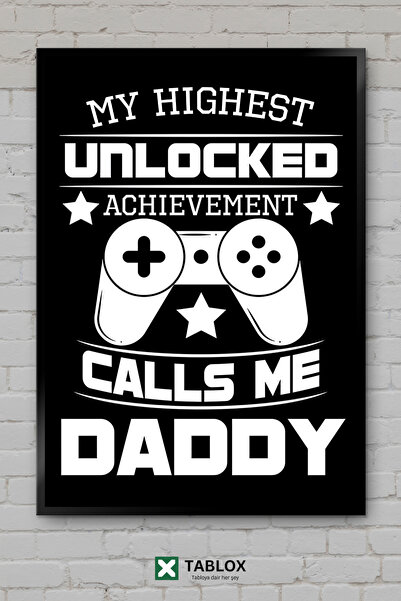 tablomaxtbx Gamer and Dad Dad Gamer Family Art Αφίσα Διακόσμηση Τοίχου Διακοσ...