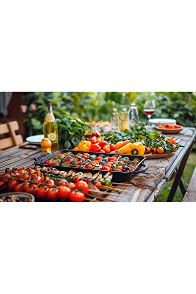 Teesa Grătar pe gaz de grădină BBQ 5006 MASTER cu 5 arzătoare, cu dulap pentr...