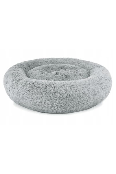 NO BRAND Pat de pluș universal pentru câini și pisici 80cm - gri deschis