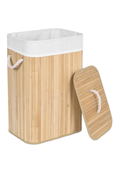 NO BRAND Coș de rufe GOCKOWIAK 80L Natural