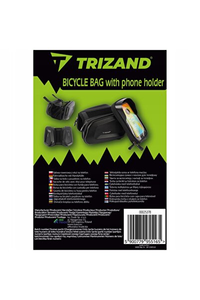 Trizand Geantă de bicicletă cu husă pentru telefon 25378