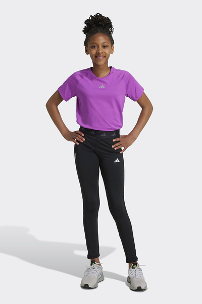 adidas Siyah Kız Çocuk Normal Bel Dar Kalıp Tayt JF3756-J TF TIGHTS