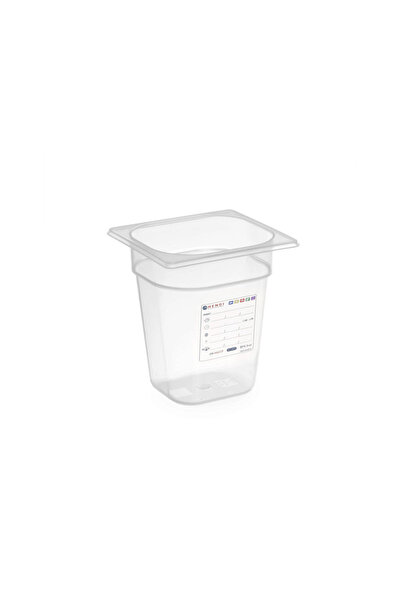 HENDI Tavă Gastronorm 1/6, 176 x 162 x 100 mm, 1.6 litri cu marcaj HACCP, pol...