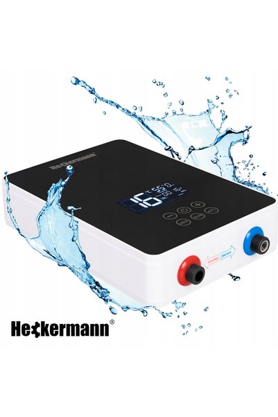 Heckermann Încălzitor electric negru cu alimentare cu apă, 6000W + Accesorii,...