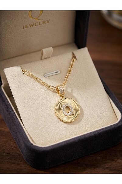 İNN JEWELLERY 316 L Çelik Kolye Q Figürlü Renk Atmaz