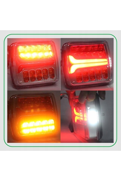 kamar Lampă SPATE șase LED-uri 34 LED-uri pentru remorcă DIRECȚIE DINAMICĂ 12...