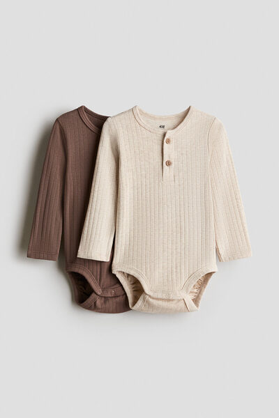 H&M 2'li Henley Tarzında Body