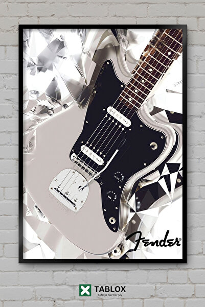 tablomaxtbx Fender Jaguar Κιθάρα Μουσικό Όργανο Ροκ Αφίσα με Κορνίζα Διακοσμη...