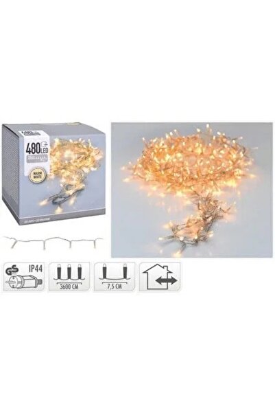 NO BRAND Lumini de Crăciun Ghirlande Luminoase 36m Cald 480 LED