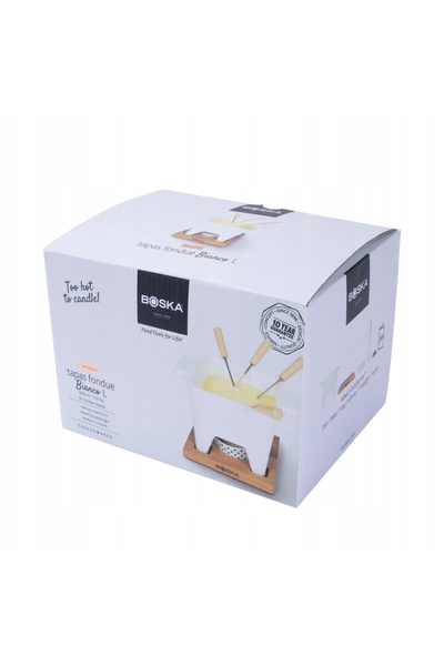 boska KIT FONDUE pentru 4 persoane pentru brânză 0,6 Furculițe Încălzitor oală