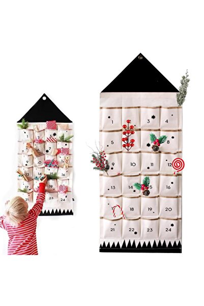 Generic Brand Calendar de Advent din material textil DIY de umplut și decorat...