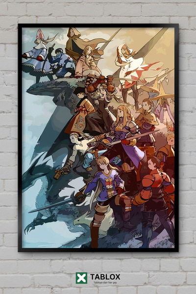 tablomaxtbx Final Fantasy XVI Tactical Game Art Αφίσα Διακόσμηση τοίχου με κο...