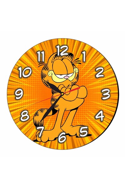 OEM Ceas Disney Garfield, Lemn, 30 cm, CSDUV164