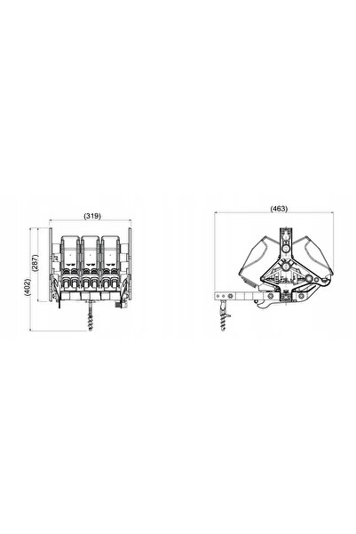ENSTO Disjunctor tripolar de 400A