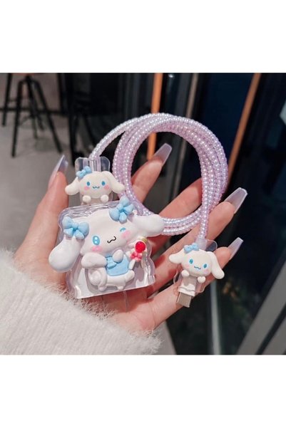 ZB Aksesuarda Moda Iphone 18w/20w Uyumlu Şarj Aleti Kılıfı, Şarj Kablosu Örme...