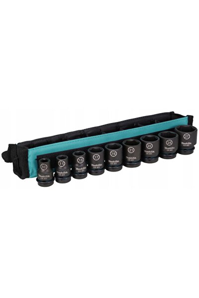 Makita SET DE CHEI DE IMPACT 1/2" 9 BUCĂȚI 10-27mm Impact BLACK E-16617