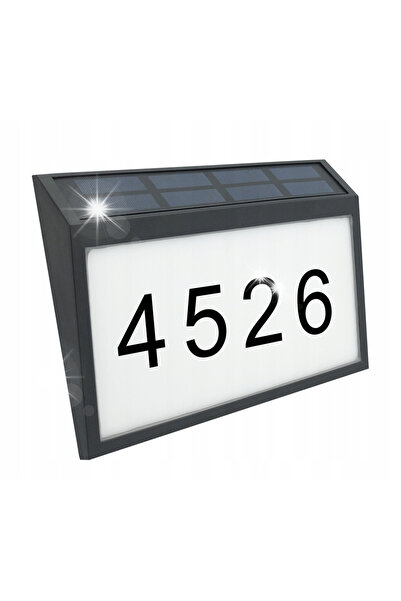 LUMAX Lampă solară iluminată pentru numărul casei 1W 50lm IP44 LGS960