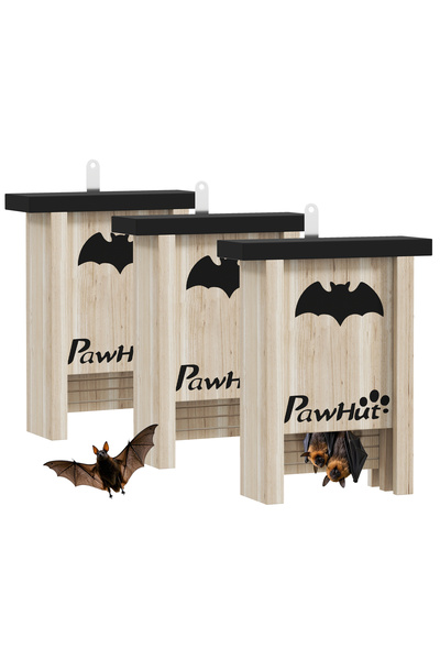 Generic Brand Set de 3 cutii pentru lilieci, adăposturi pentru lilieci pentru...