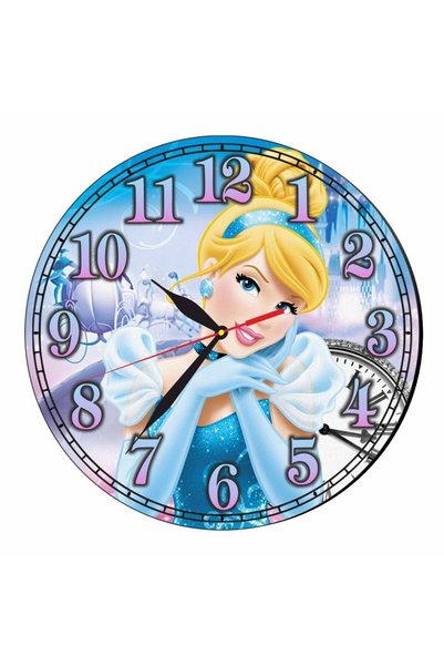 OEM Ceas Disney, Cenușăreasa, Lemn, 40 cm, CSDUV047