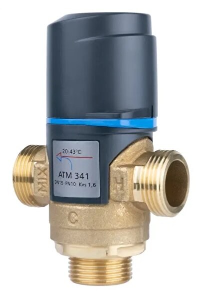 Afriso 3/4 " ATM 341+ VALVĂ TERMOSTATICĂ DE AMESTEC, GARNITURI 20-43 ° C Kvs ...
