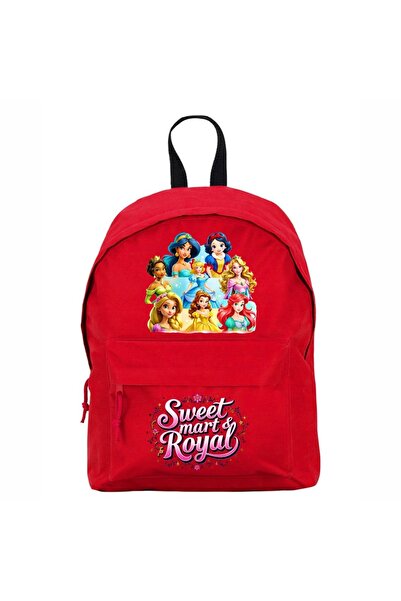 OEM Rucsac școlar, Prințese, 38x28 cm, Roșu, GS040