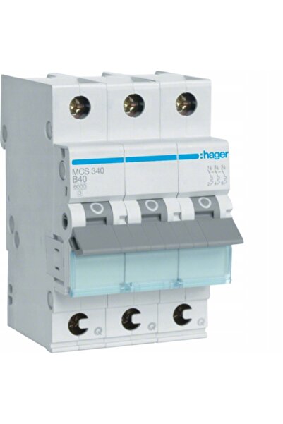 hager Disjunctor MCB 3P C40A QC MCS340