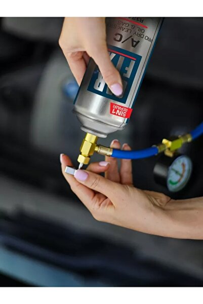 Carfix Gaz de reîncărcare pentru aer condiționat R134A, sigilant ulei 3 în 1
