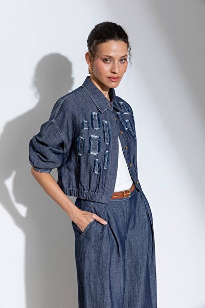 KASHA 26Ym008 Appliqued Coat