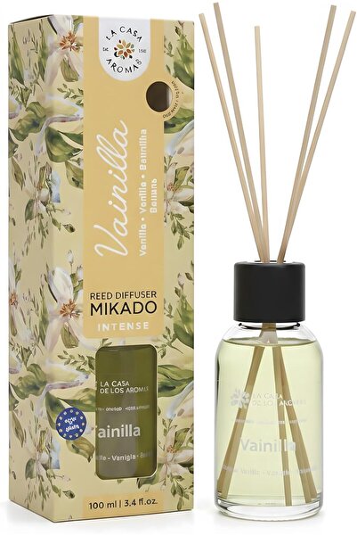 La Casa De Los Aromas Aromas Mikado Reed Diffuser 100 ml - Intense Vanilla Pe...